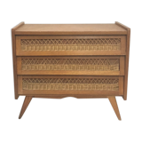60s rattan dresser