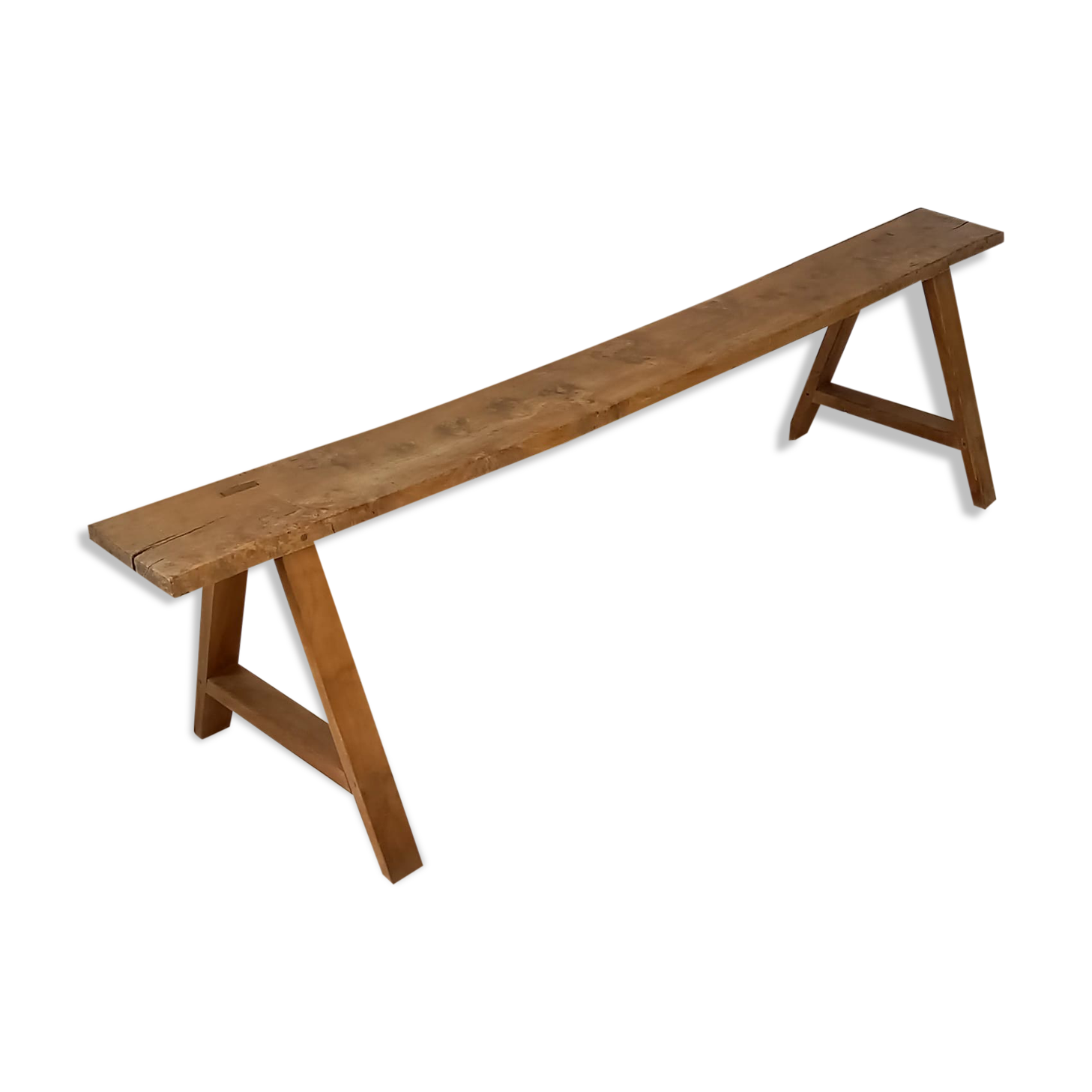 Old oak farm bench