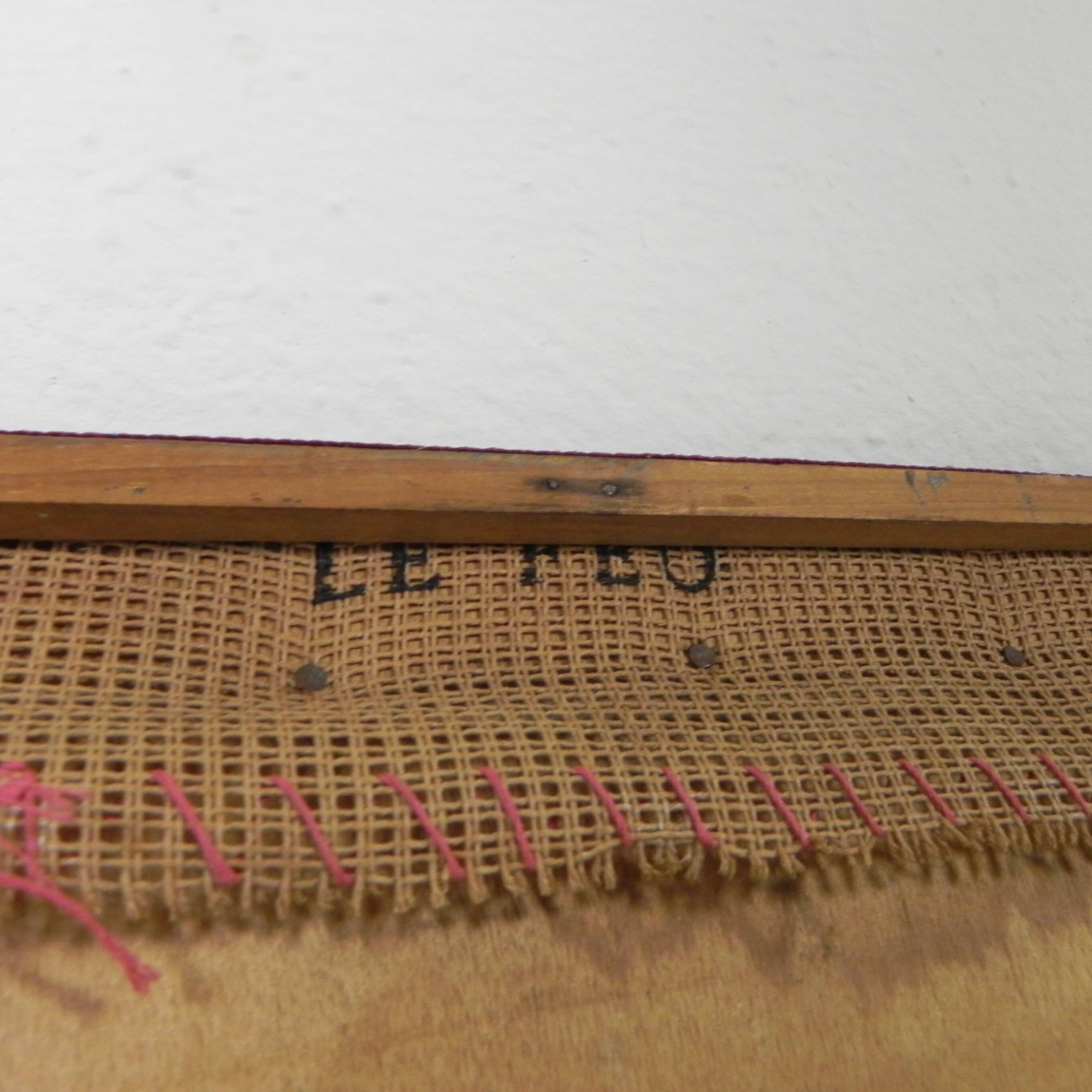 Vintage wall hanging, tapestry Fire 76 x 135 cm, 70s