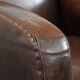 Beautifully shaped vintage sheepskin armchair with character