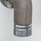 Ole Pless Jørgensen 'Pipeline' Pair of Galvanized Metal Wall Lights