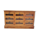 Commode grainetier 9 tiroirs vitrés