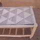 Braided bench with shelf