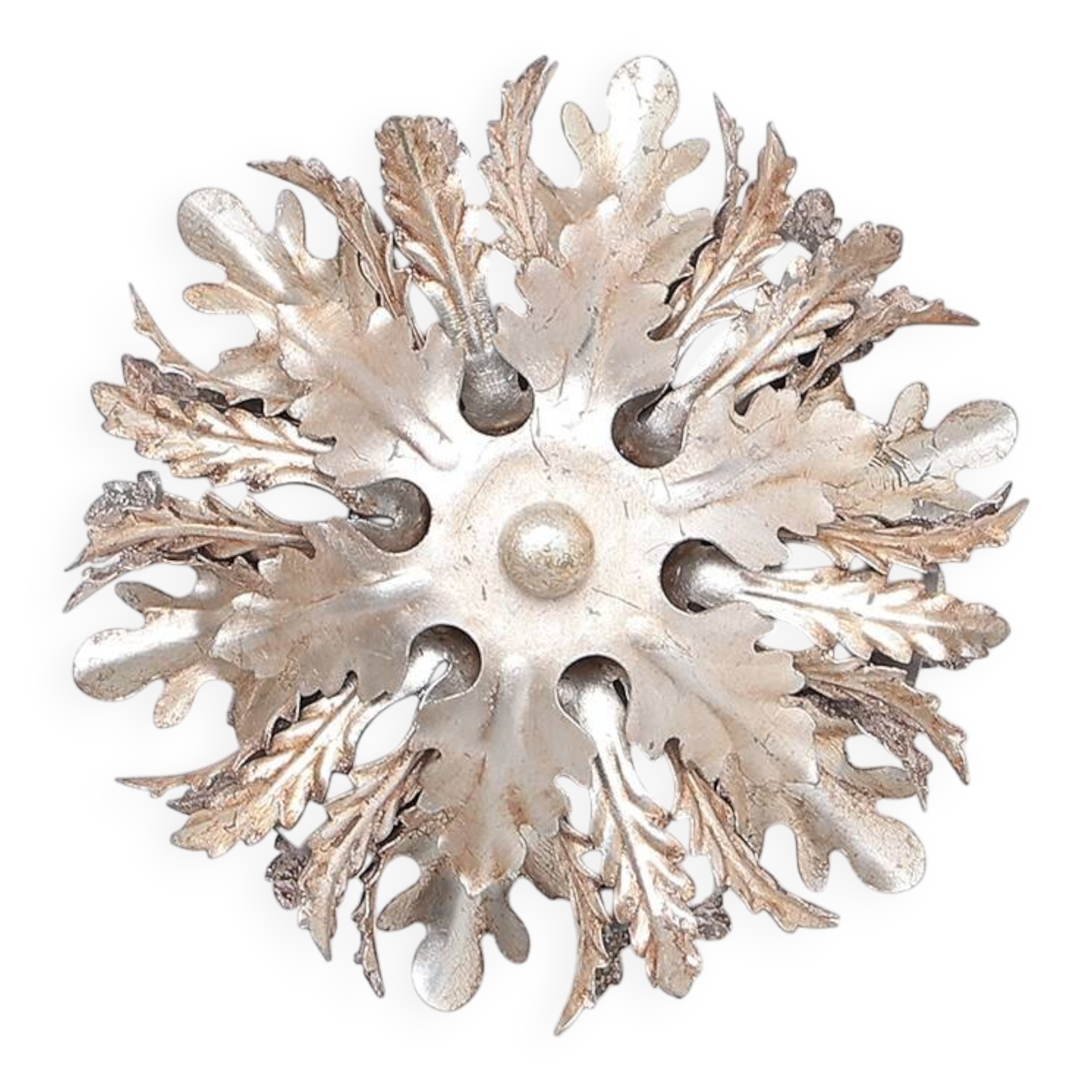 Banci firenze Florentine wall lamp silver small, 1970s