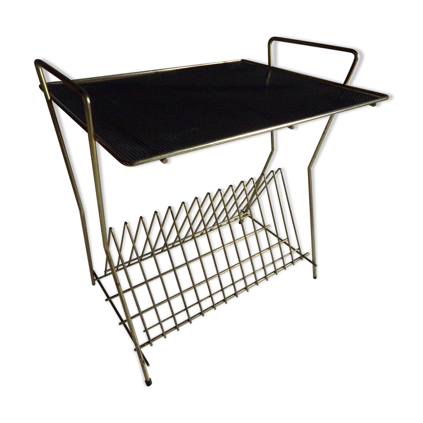 Vintage table 60s disc rack