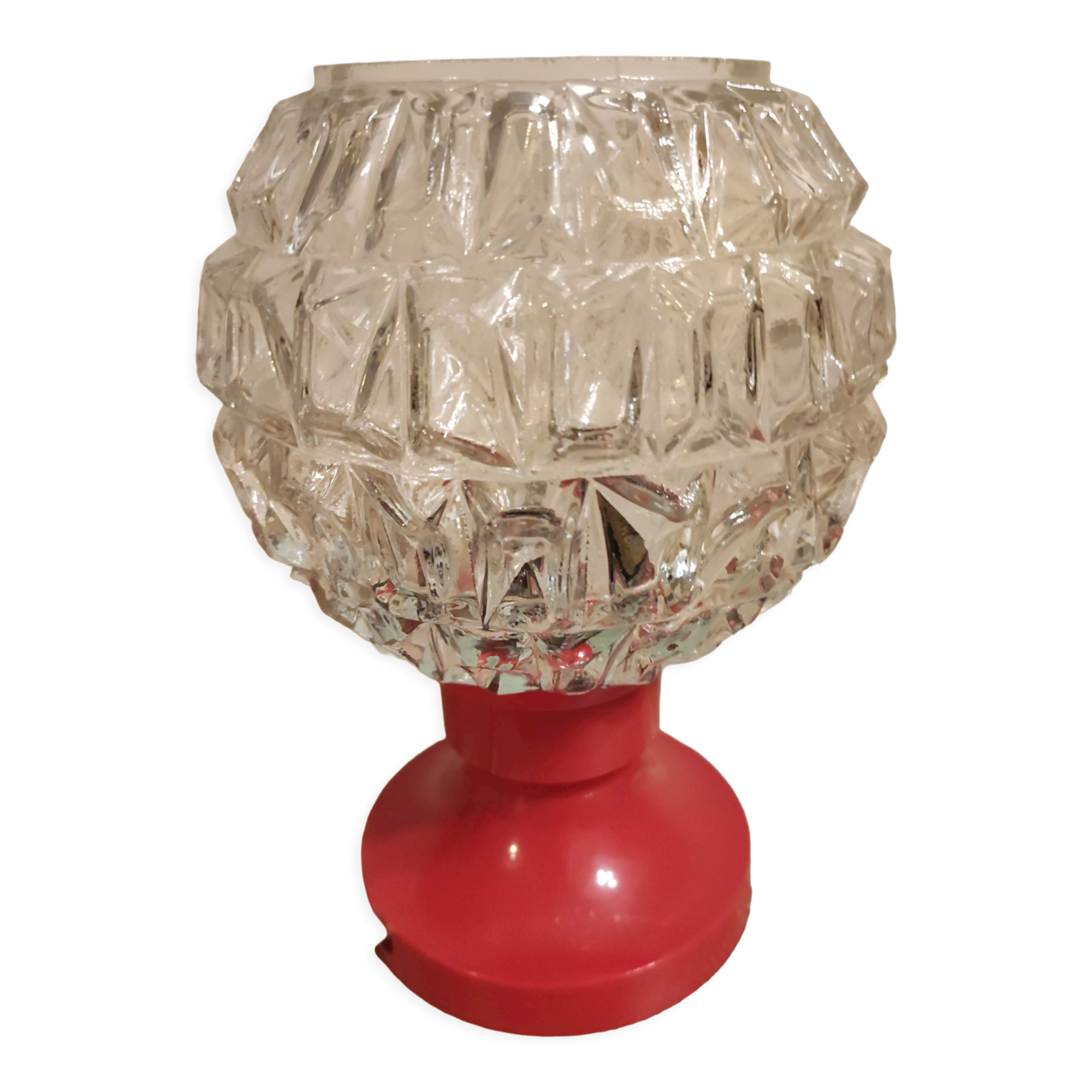 Lamp night light foot tulip design italy vintage space age