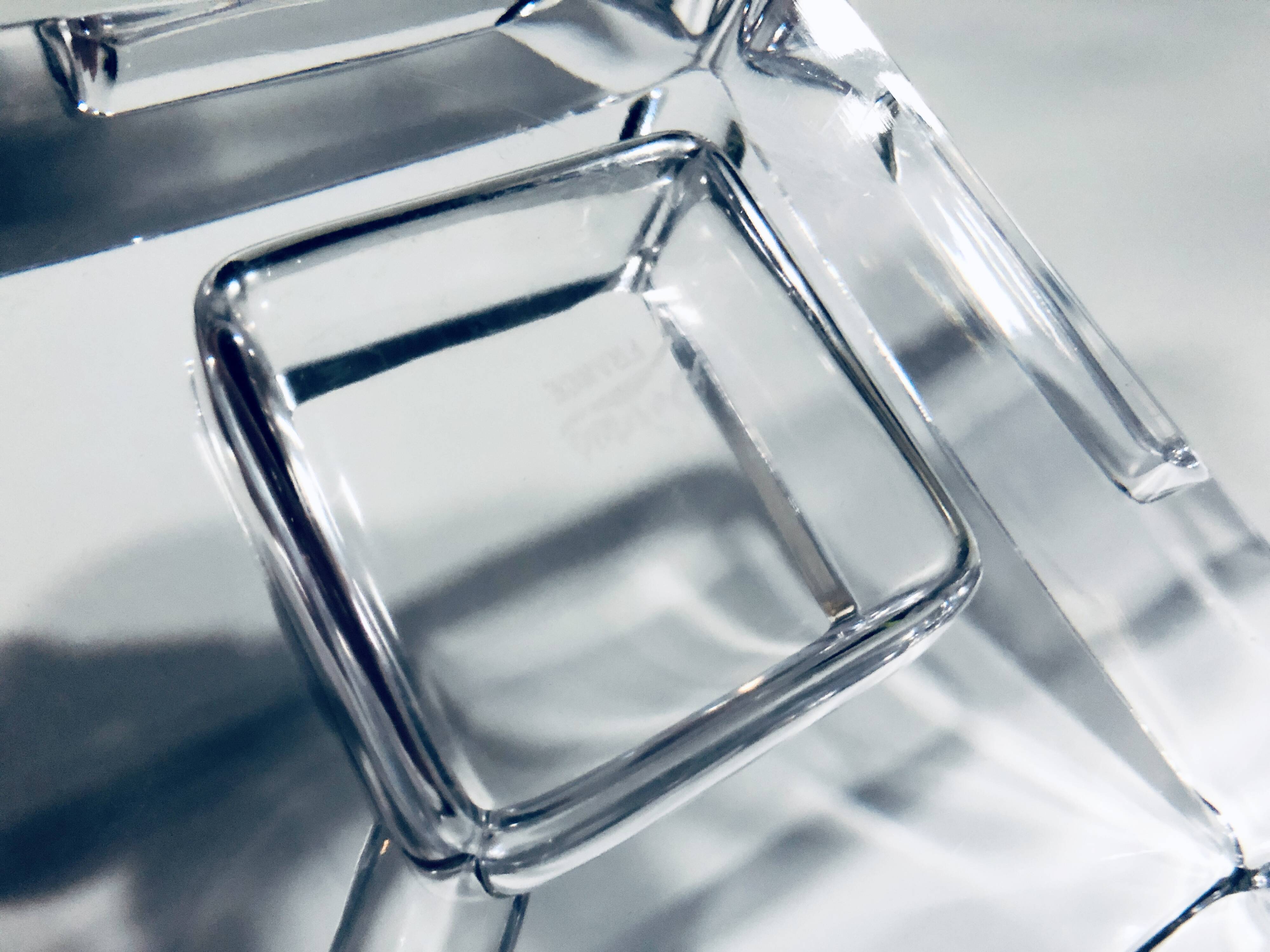 Large Vintage Ashtray • Crystal • Sèvres France • 1970