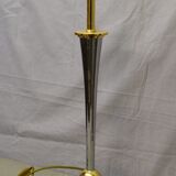 70 chrome and gilded brass lamp