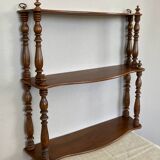 Napoleon III Wall Shelf in Walnut, 19th Century