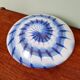 Ceiling light/wall sconce in blue and white Murano glass, 1970.