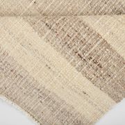 Striped Pattern Brown & Cream Vintage Kilim Rug, 220x300Cm