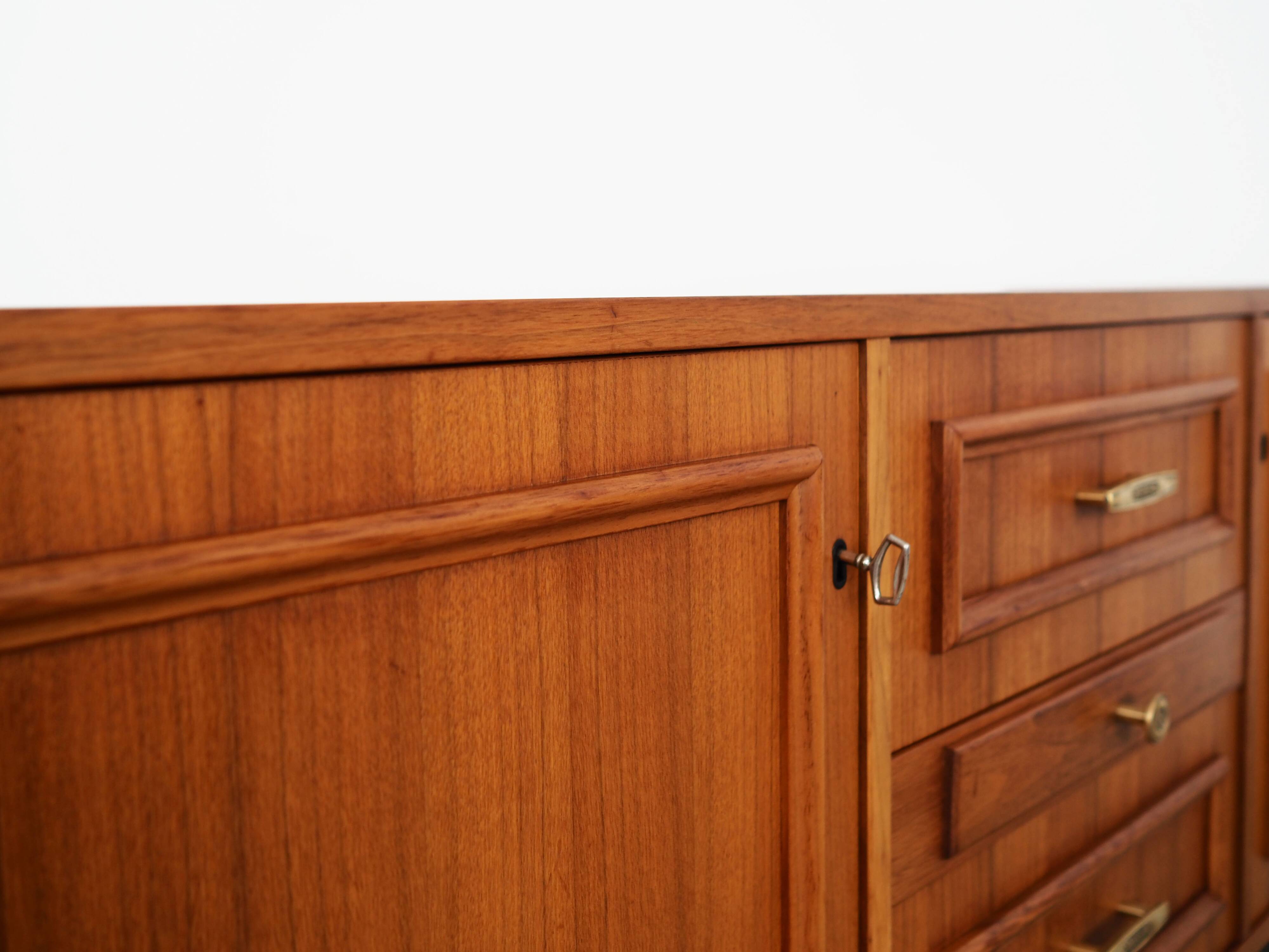 Teak sideboard, Danish design, 1970s, production: Denmark