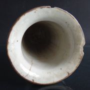 Former Chinese roll vase nanjing China white blue porcelain Qing XIX brand