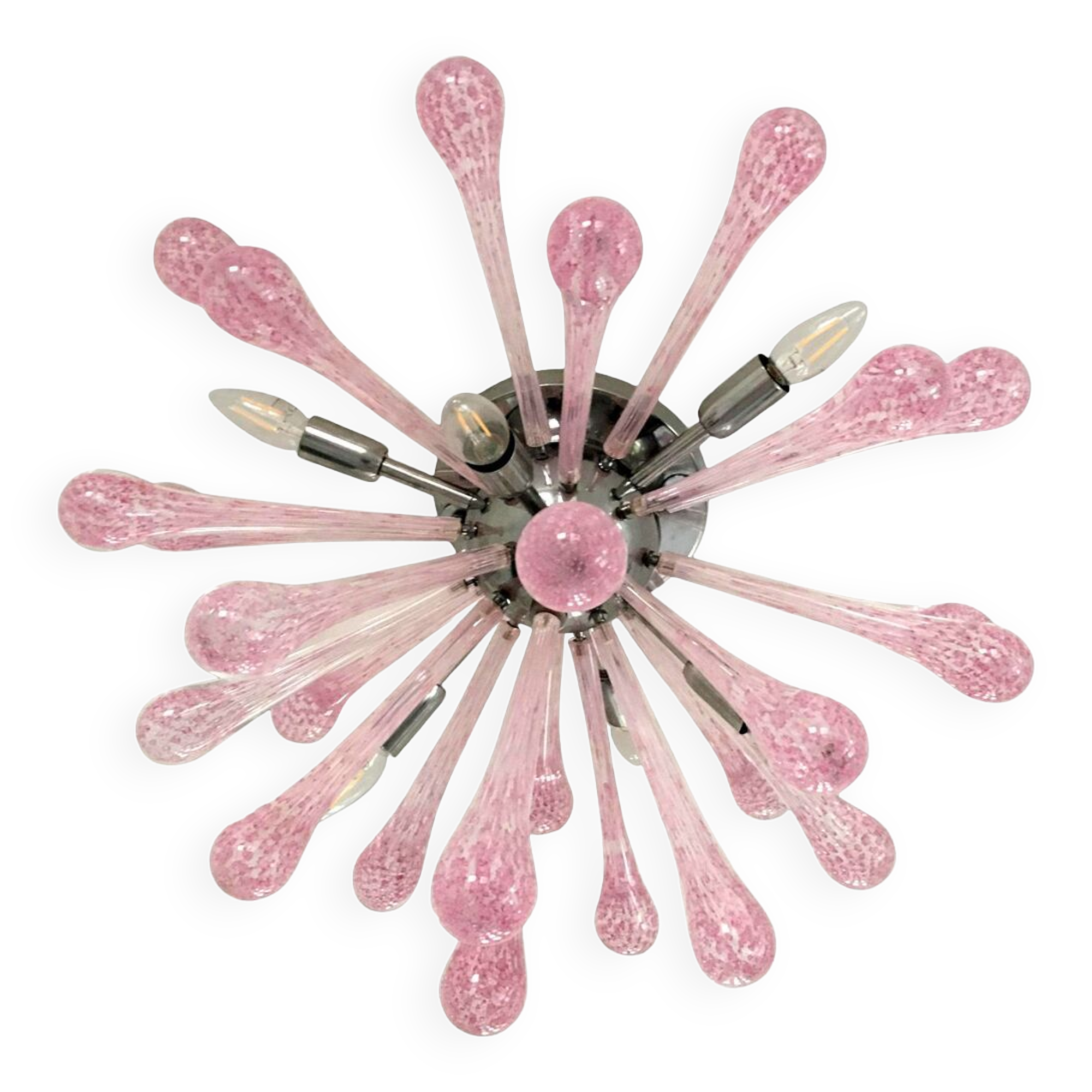 Murano glass flush mount