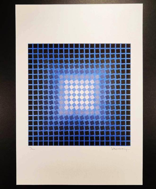 Lithographie de Victor Vasarely, édition limitée numérotée, années 1970