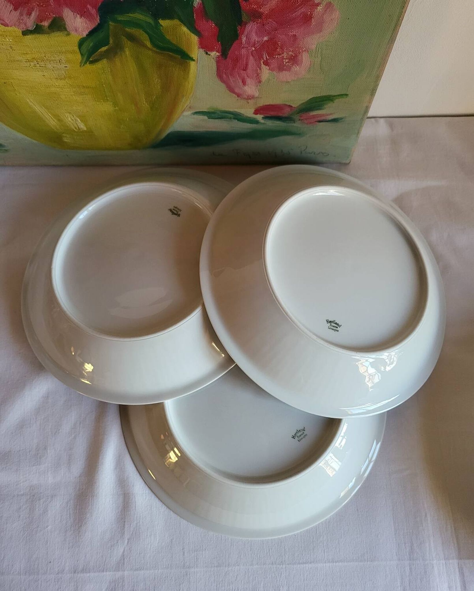 5 Haviland France Limoges Porcelain Soup Plates