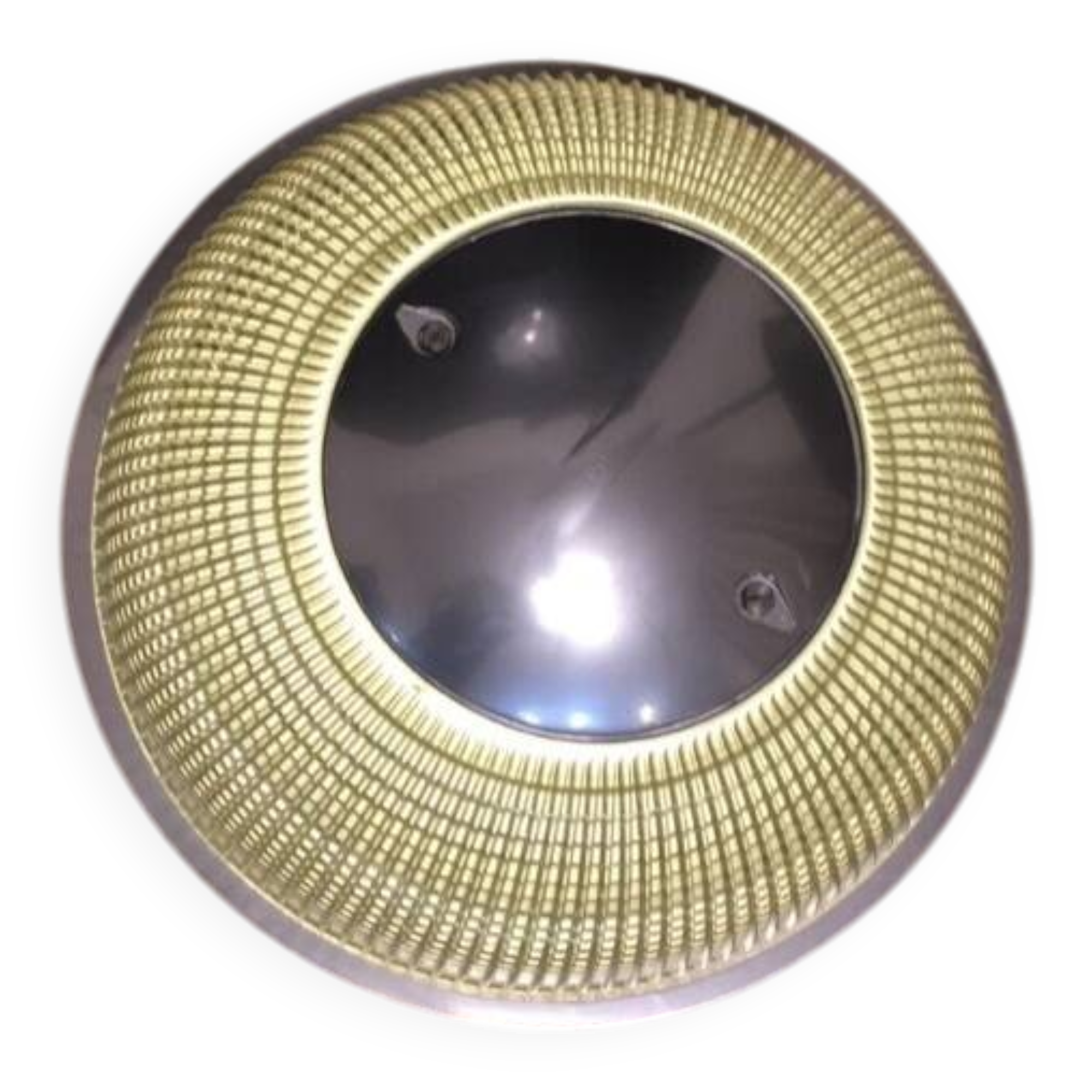 Silver Holophane wall light