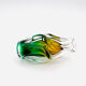Vase Josef Hospodka - Sommerso - Amber & Emerald Green - Circa 1960