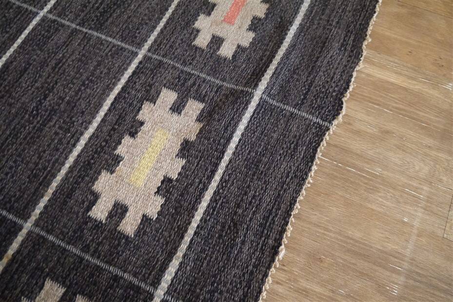 Vintage Swedish wool rug "Rolakan" 1960