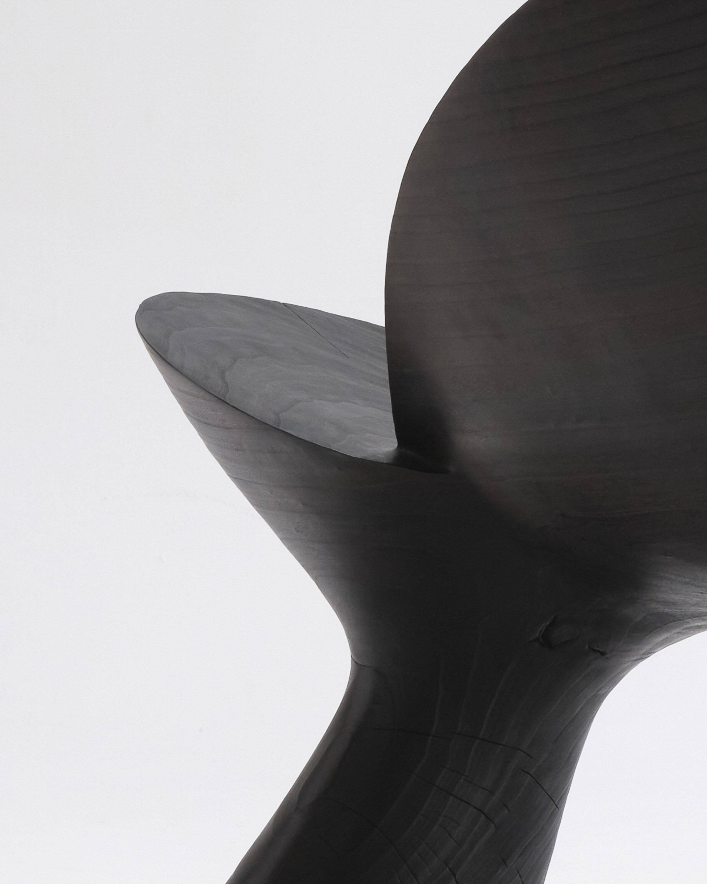 Anetos armchair in black wood