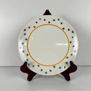4 assiettes à dessert Gien, création Primefleur, modèle "Constellation", 1950