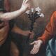 The Annunciation, Italy, 17th Century, Antique Oil Painting On Canvas