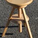 Tabouret à vis bois tripode