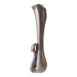 Metal swan soliflore vase