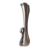 Metal swan soliflore vase