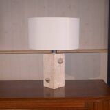 Travertine lamp attributed to Fratelli Manelli 1970's