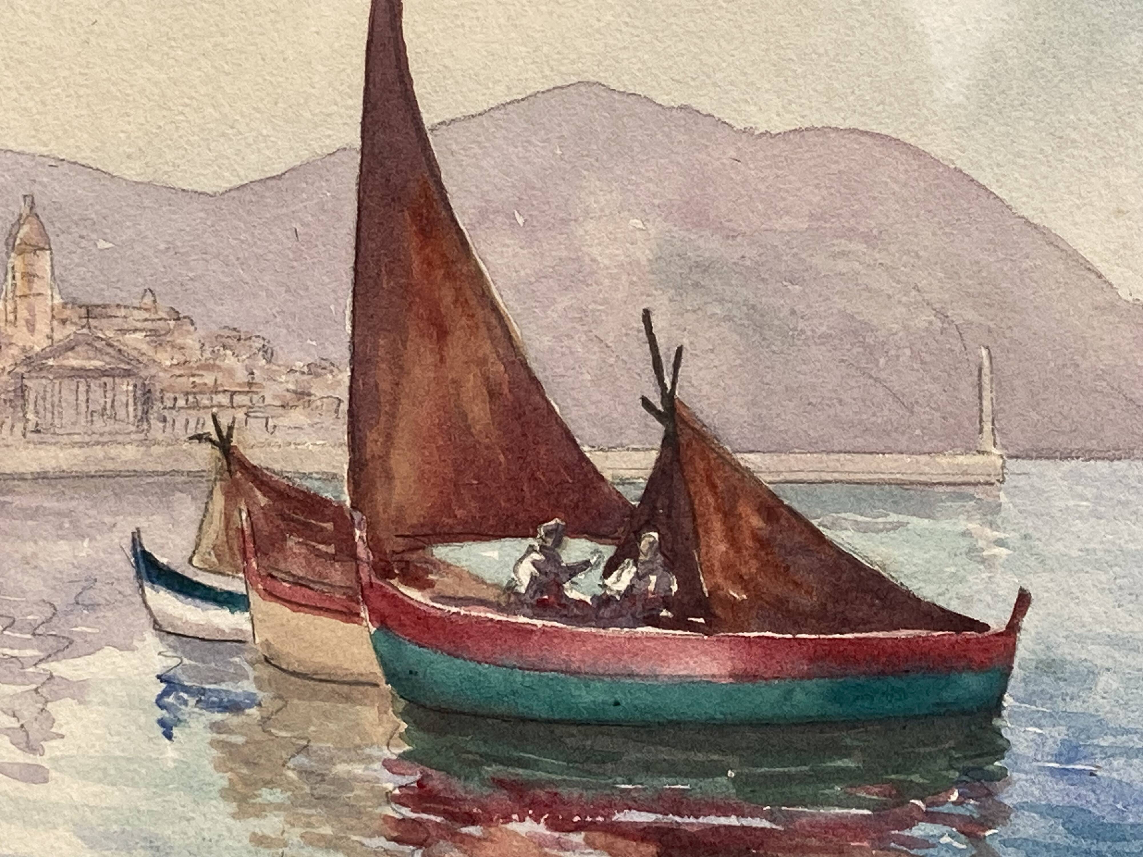 Geo Duchesne (20th century), Framed and signed marine