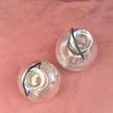 Duo wasp trap or fly-shaped glass goble