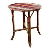 Rattan side table