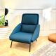 Fauteuil vintage Guermonprez, estampillé - maille 3D Bleu pétrole – De