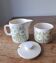 Hornsea Flower milk jug and jam pot. 1970. England