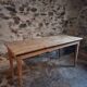 Farm table in solid oak, beech, and pine, early 20th century.