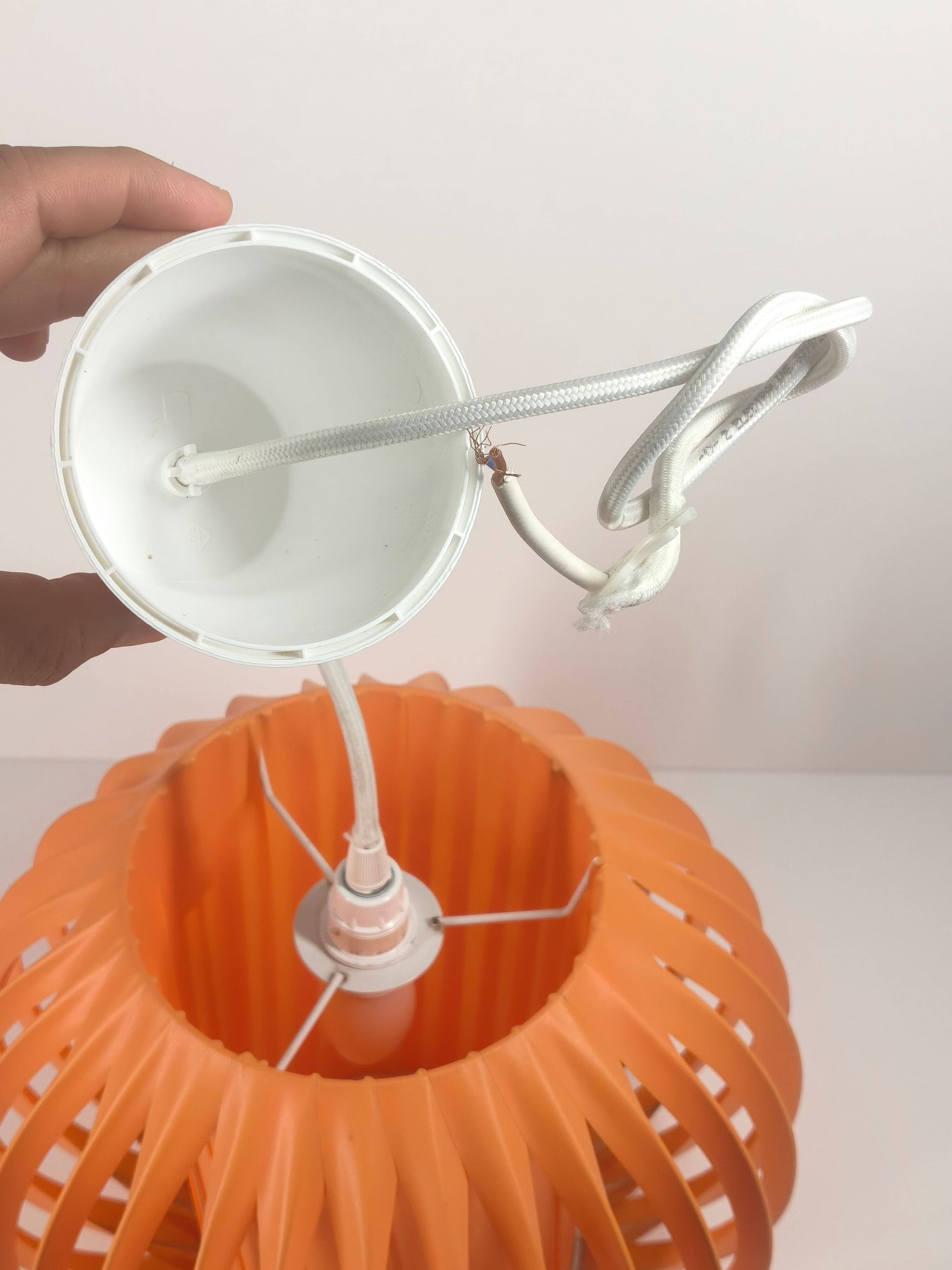 Vintage pendant lamp - Dutch design - Orange - Space Age