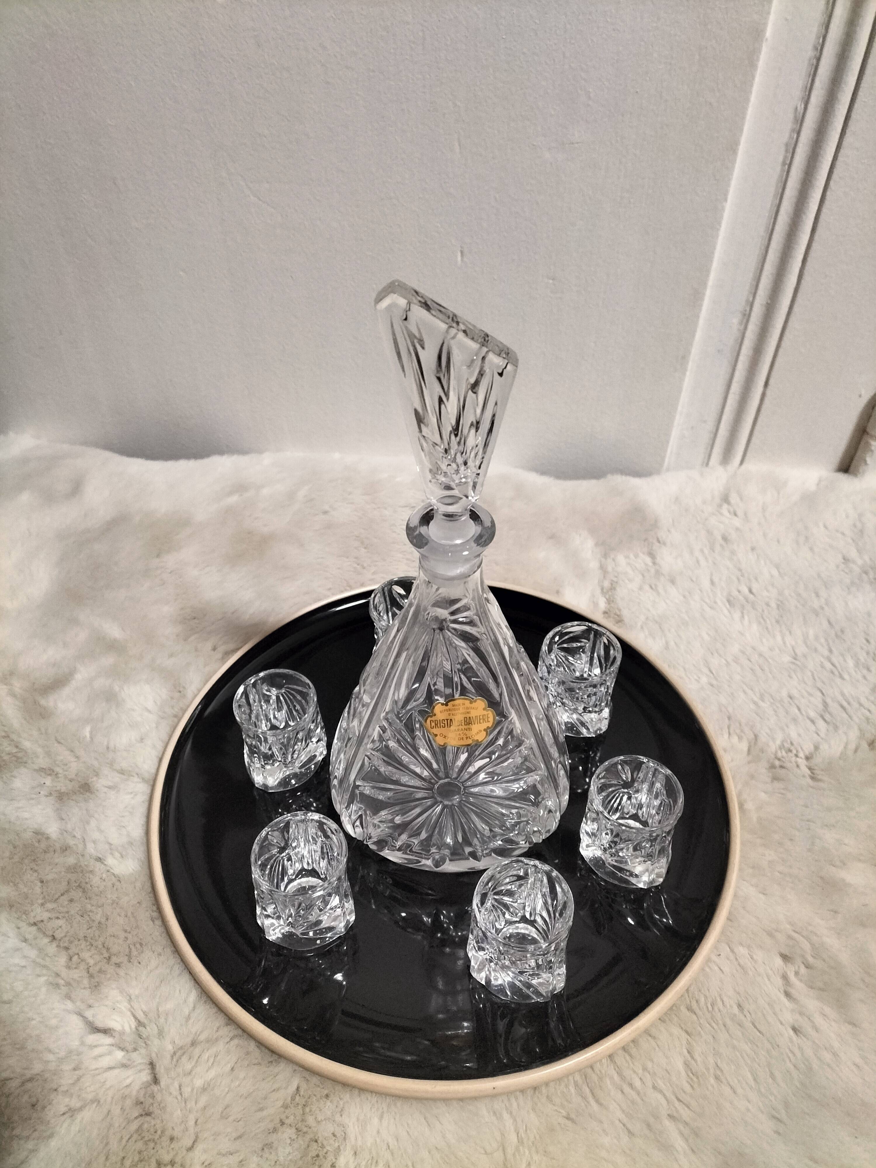 Service liqueur cristal de Bavière XX ieme siècle