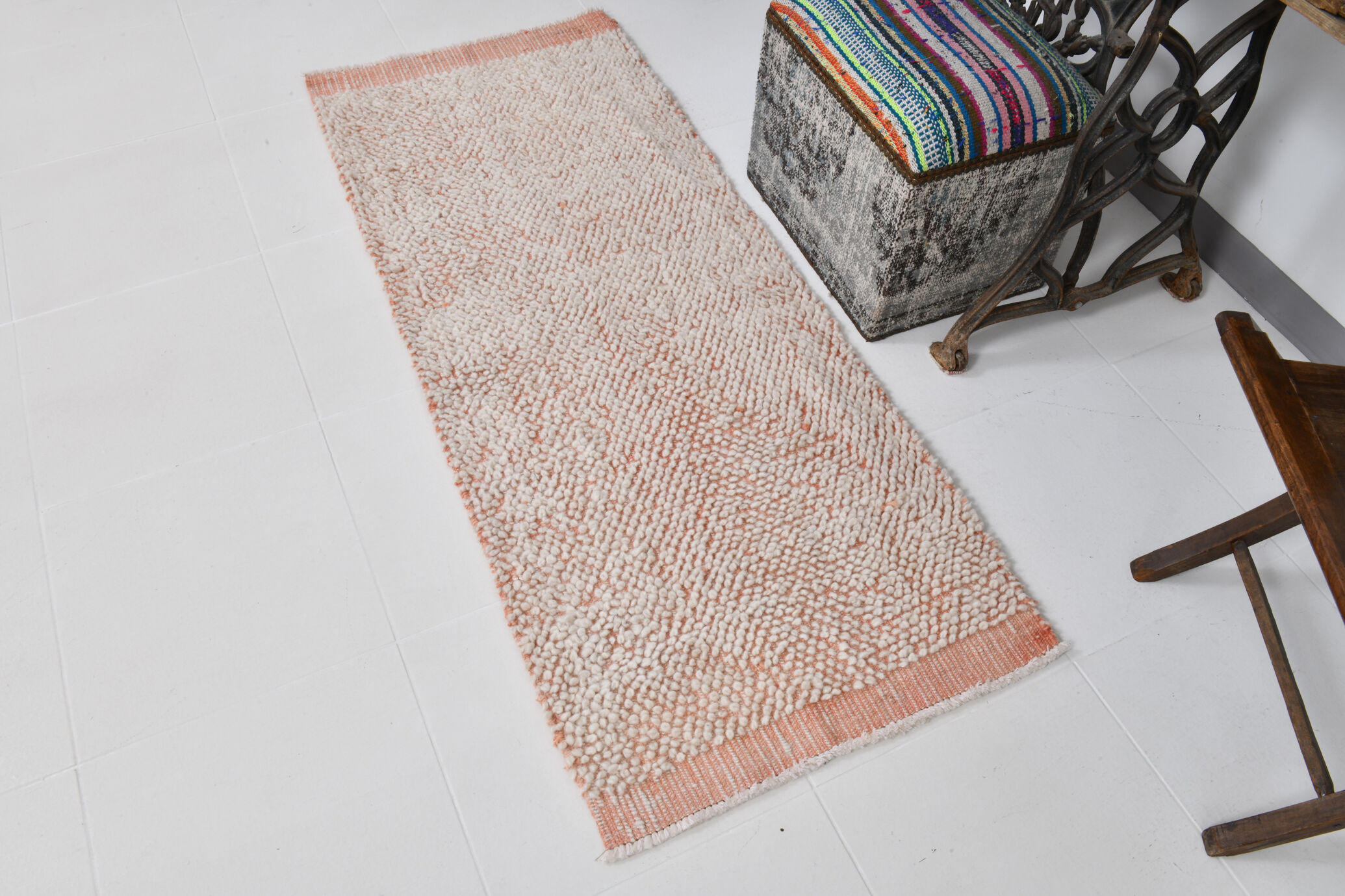 Pink turkish rug 161x66cm