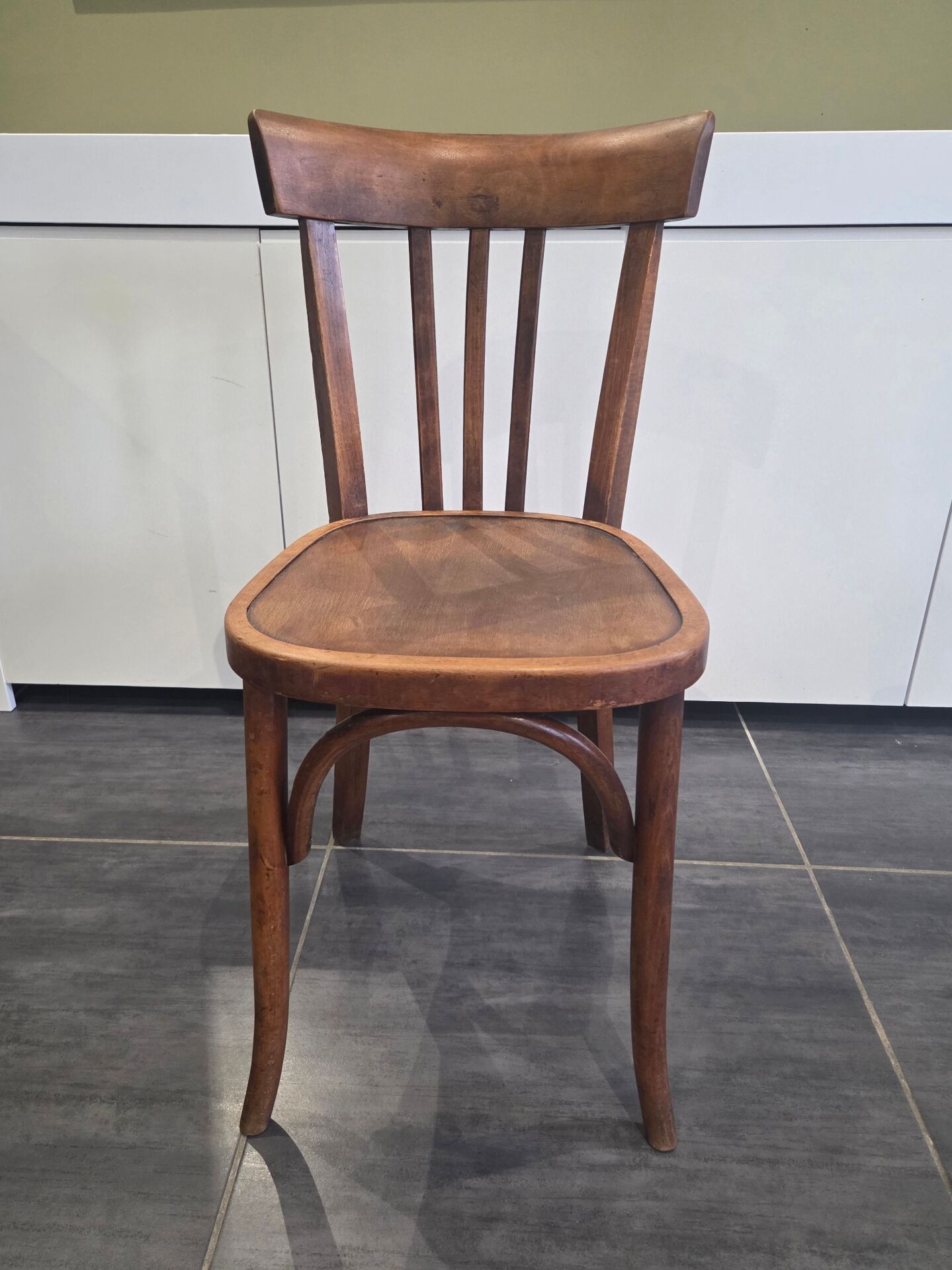Lot de 4 chaises de bistrot Fischel vintage, années 1970