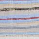 Tapis Kilim à rayures bleu clair 4x6, 117x177 cm