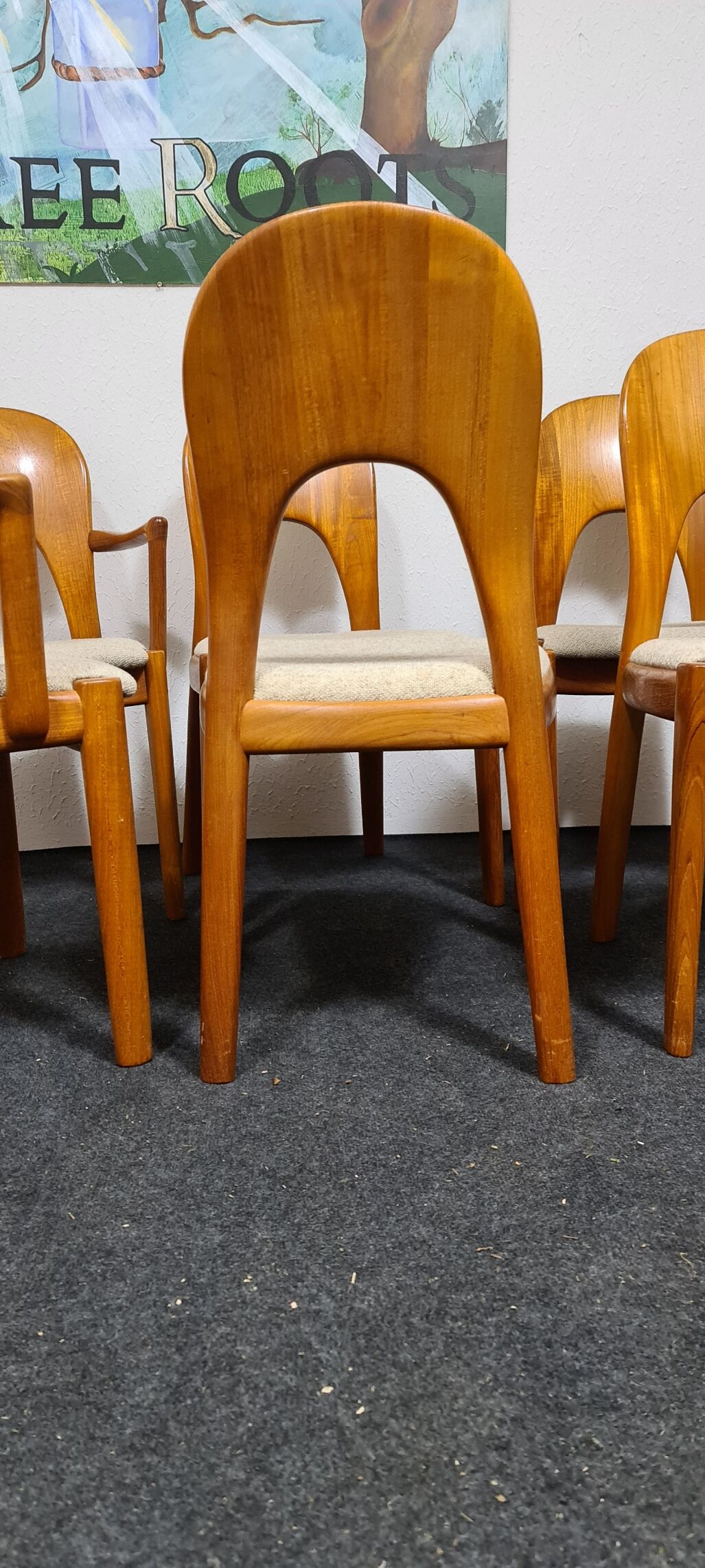 Set of 6 chairs by Niels Keofoed for Hornslet