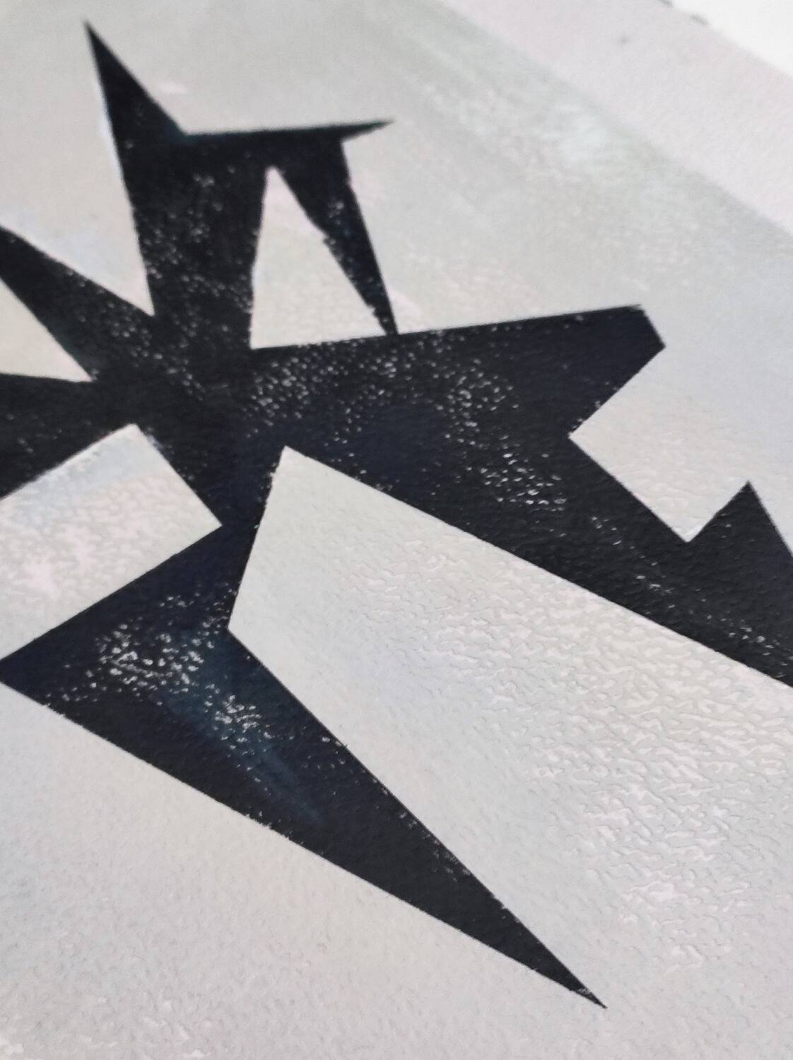 Modern geometric painting