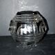 Art Deco round vase in black overlay crystal 1930-1940 Val Saint Lambert?