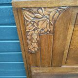 Solid oak headboard, 1920s-30s