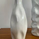 Duo de vases, soliflores vintage en céramique émaillée