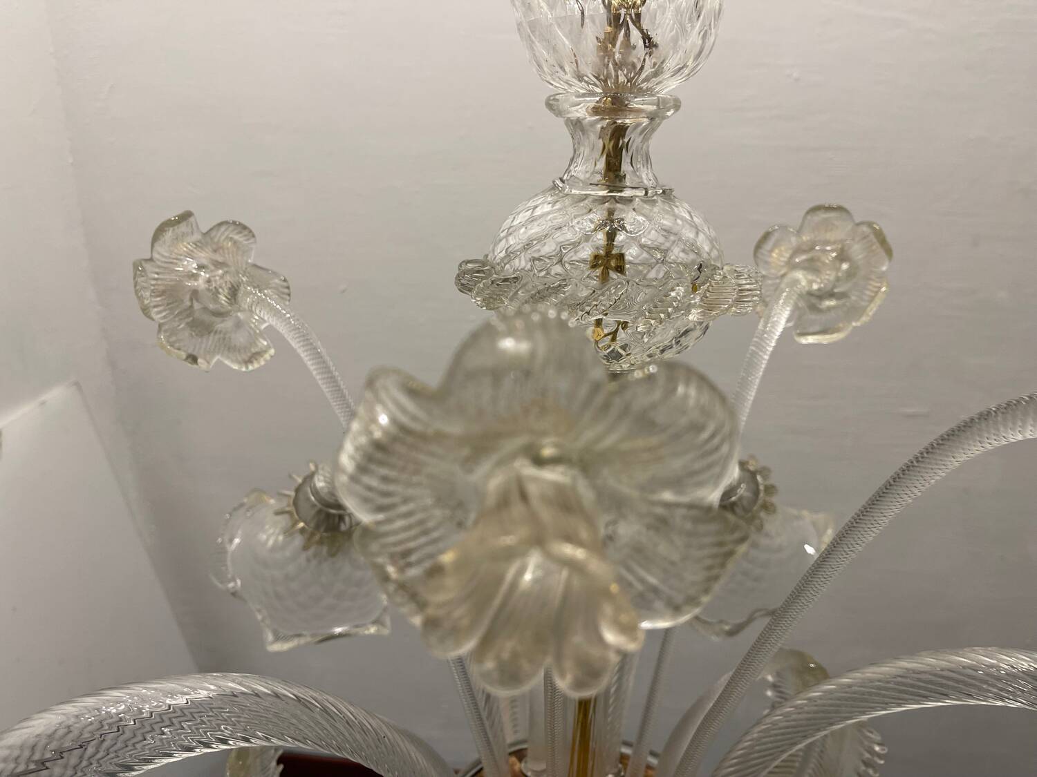 Venetian Murano Glass Chandelier 5 Lights