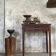 Antique Indonesian teak workbench with one drawer H82.5 L76x49.