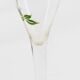 Lot de 3 flûtes en verre avec fleurs