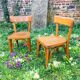 Pair of Baumann child chairs